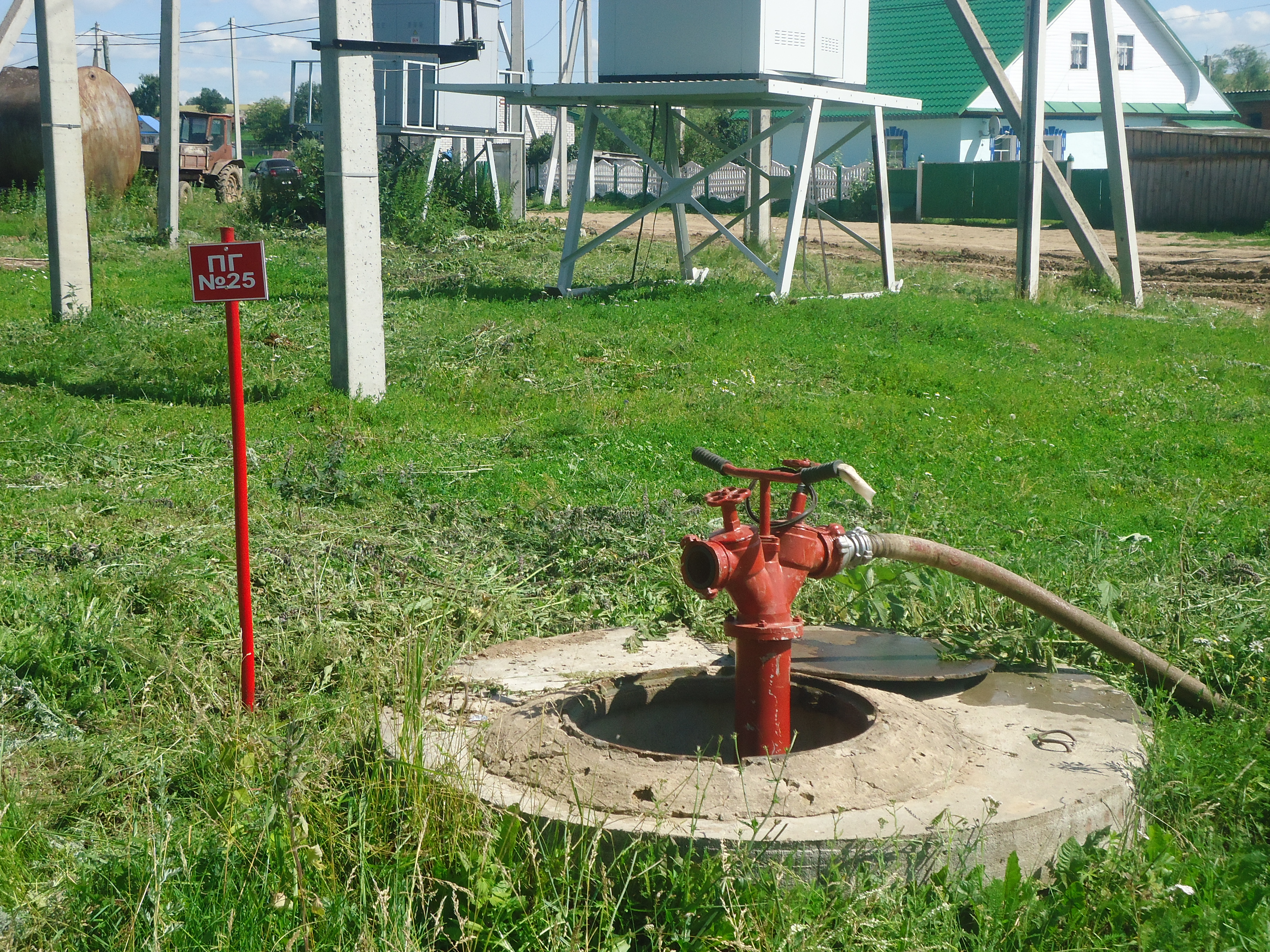 Фото пожарный гидрант в колодце